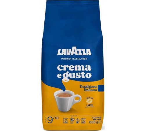 Кава в зернах Lavazza Crema e Gusto Tradizione Italiana 1кг