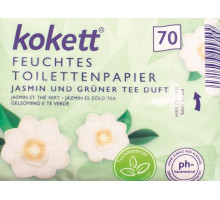 Влажная туалетная бумага Kokett Жасмин и Зеленый Чай 70 шт