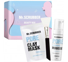 Подарунковий набір жіночий Mr.Scrubber Pure Daily Care (маска для обличчя 150 г +  мус для вмивання 150 мл  + шпатель для приготування та нанесення масок)