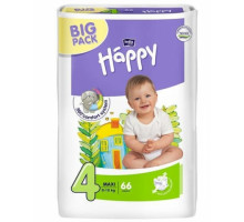 Підгузки дитячі Bella Baby Happy Green Tea 3D Maxi (4) 8-18 кг 66 шт