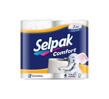 Туалетний папір Selpak Comfort 3 шари 4 рулони