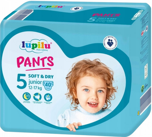 Підгузки-трусики Lupilu Soft&Dry 5 (12-17 кг) 40 шт