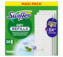 Змінні сухі серветки для швабри Swiffer Clean & Fresh 36 шт