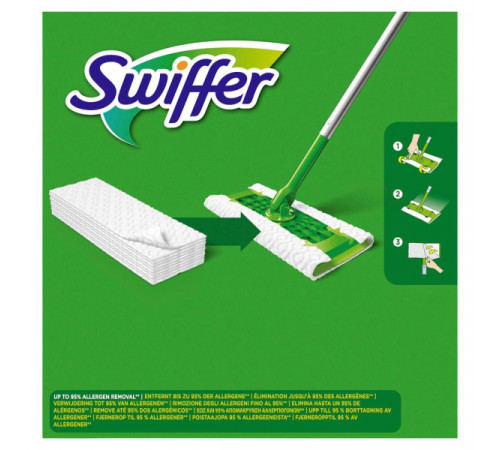 Змінні сухі серветки для швабри Swiffer Clean & Fresh 36 шт Змінні сухі серветки для швабри Swiffer Clean & Fresh 36 шт