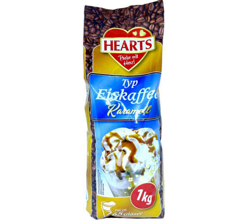 Капучино HEARTS Eiskaffee Karamell 1кг