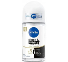 Дезодорант кульковий жіночий Nivea Black & White Invisible Silky Smooth 50 мл