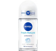 Дезодорант кульковий жіночий Nivea Fresh Natural Antibacterial 50 мл