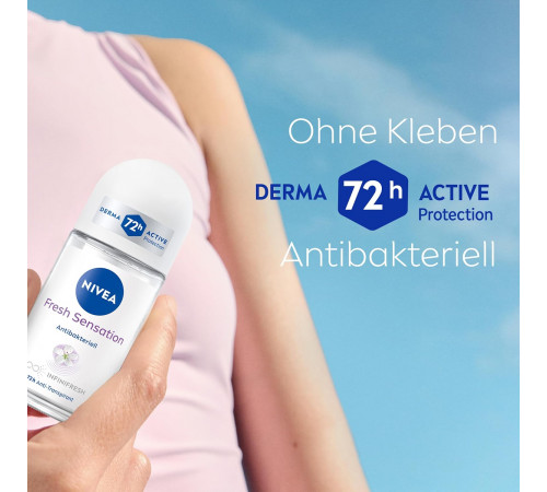Дезодорант кульковий жіночий Nivea Fresh Sensation Antibacterial 50 мл