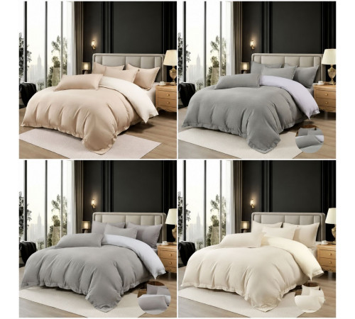 Постільна білизна страйп-сатин Koloco 06-515-20 Двоспальна