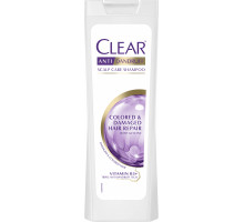 Шампунь Clear проти лупи для жінок Для пошкодженого та фарбованого волосся 400 мл