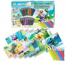 Набір для творчості 4 Fun Game Club 84985 Малюй піском Динозаври