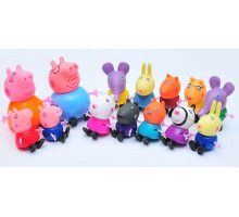 Набір персонажів YM 7567 Свинка Пеппа 14 фігурок