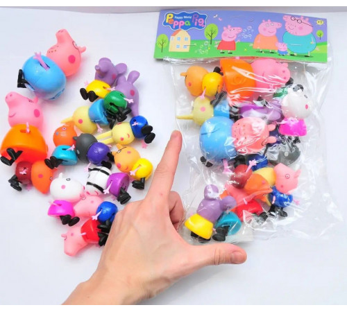 Набір персонажів YM 7567 Свинка Пеппа 14 фігурок