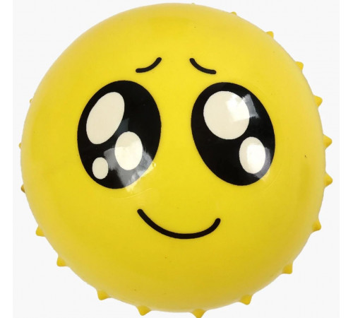 М'яч гумовий жовтий Смайл С72537 d-13 см