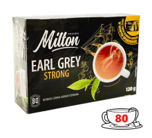 Чай Milton Earl Grey Strong в пакетиках 80 штук 120 г