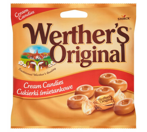 Льодяники карамельні Werther Original Cream Candies 90 г