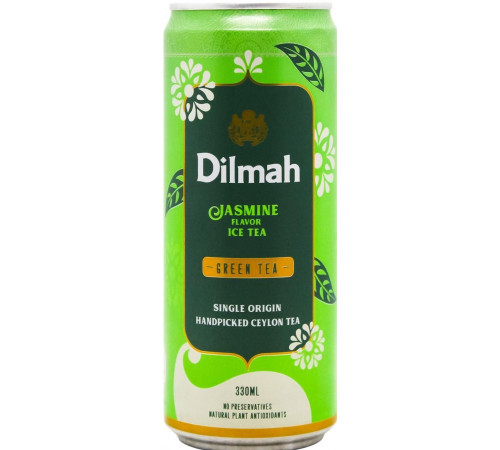 Холодний чай зелений Dilmah з ароматом жасміну 330 мл