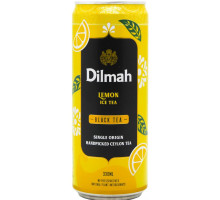 Холодний чай чорний Dilmah зі смаком лимона 330 мл