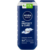 Гель для душу чоловічий Nivea Men 3 в 1 Protect & Care 250 мл