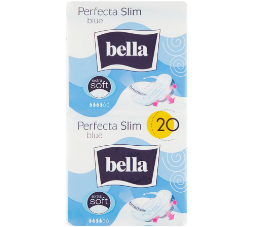 Гігієнічні прокладки Bella Ultra Perfecta Slim Blue soft 20 шт