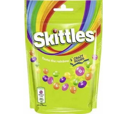 Драже Skittles Crazy Sours 136 г