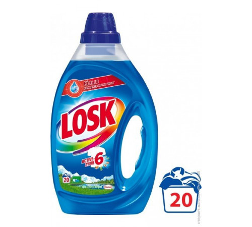 Рідкий засіб концентрат для прання Losk Гірське Озеро  1,00 л