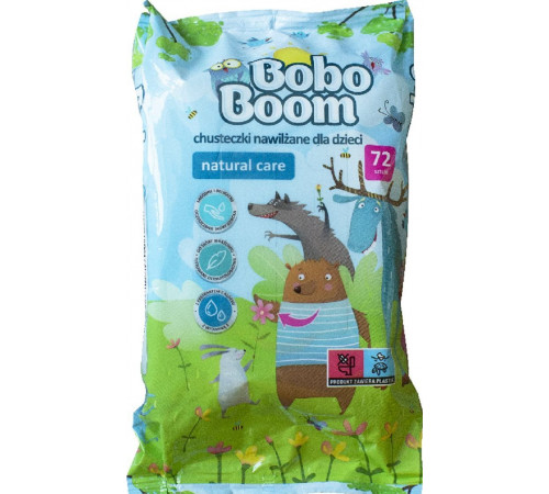 Салфетки влажные детские Bobo Boom 72 шт