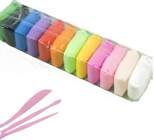 Пластилін повітряний 12 кольрів зі стеком