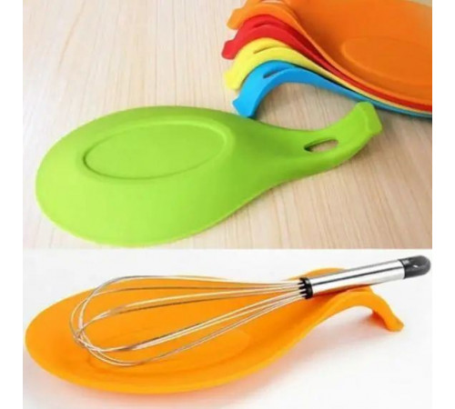 Підставка під ложку силіконова 84577 20 х 9 см в асортименті
