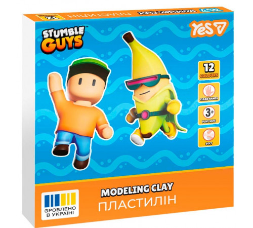 Пластилін Yes 540709 Stumble Guys 12 кольорів 240 г