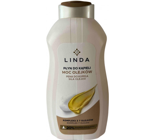 Гель для душу та піна для ванни Linda Silky Care 1.3 л