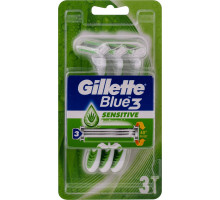 Бритви одноразові чоловічі Gillette Blue 3 Sensitive 3 шт