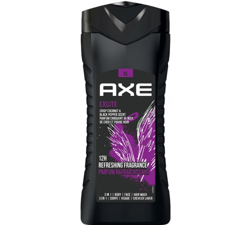 Гель для душу Axe 3in1 Excite 400 мл