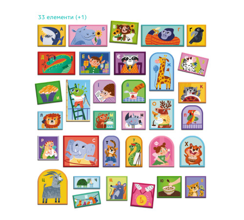 Магнітна дошка Dodo 200294 Абетка