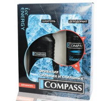 Набір чоловічий Compass Ice Energy  (шампунь+дезодорант)
