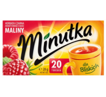 Чай чорний Minutka Maliny 20 пакетиків 28 г