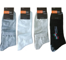Шкарпетки чоловічі Lvivski Premium середні сітка розмір 27-29