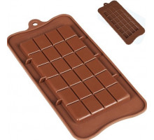 Силіконова форма Плитка шоколаду Stenson МН-3426 19х16х2 см