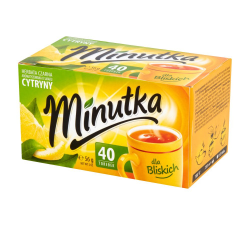 Чай черный Minutka Cytryny 40 пакетиков 56 г
