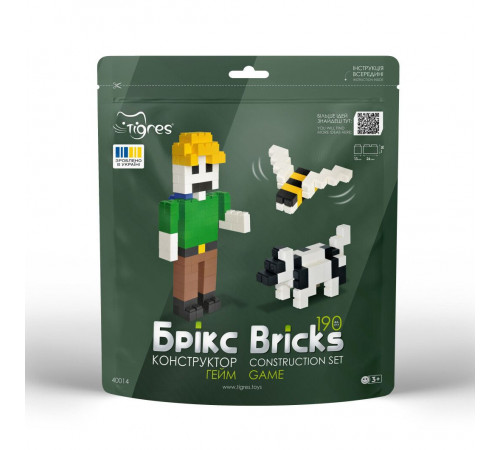 Конструктор Tigres Брикс 40014 Гейм 190 элементов