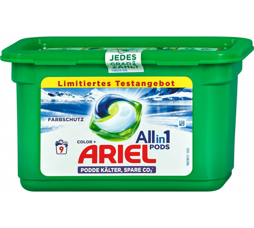 Гелеві капсули для прання Ariel Pods Color Farbschutz 9 шт (ціна за 1 шт)