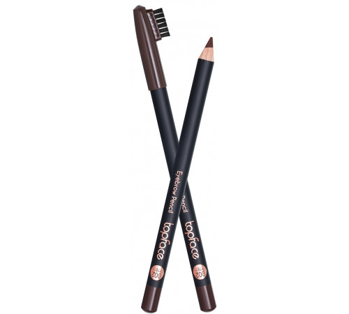 Карандаш для бровей со щеточкой TopFace Eyebrow Pencil 002 коричневый