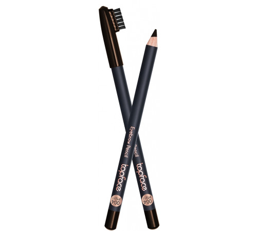 Карандаш для бровей со щеточкой TopFace Eyebrow Pencil 004 темно-коричневый