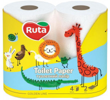 Папір туалетний Ruta Kids 2 шари 4 рулони