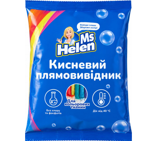 Кисневий плямовивідник Ms Helen для кольорових тканин без хлору і фосфатів 900 г