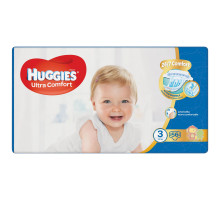 Подгузники детские Huggies Ultra Comfort 3, 5-8 кг 56 шт Jumbo Pack
