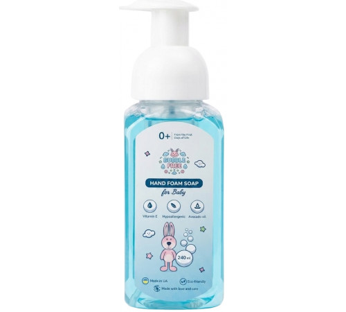 Дитяче рідке мило-піна Bubble Free дозатор 240 мл
