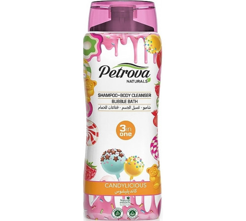 Шампунь Petrova Naturals 3 в 1 Candylicious 500 мл Шампунь Petrova Naturals 3 в 1 Candylicious 500 мл