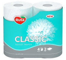 Папір туалетний Ruta Classic 2 шари 4 рулона