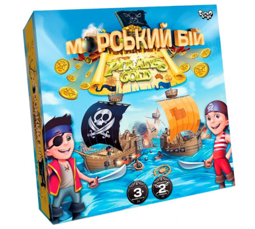 Настільна гра Danko Toys G-MB-03U Морський бій Pirates Gold